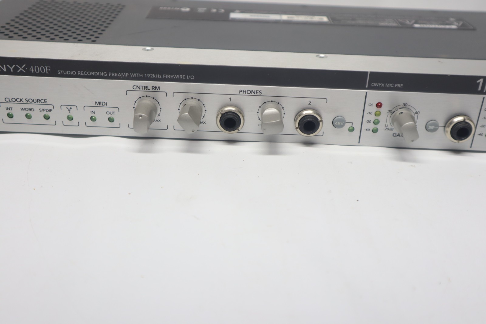 Mackie Onyx 400F Firewire Audio Computer Recording Mic Preamp Interface