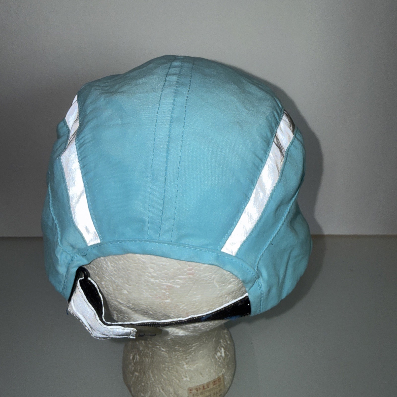 HIND Aqua Reflective Gray Runners Cap Hook Loop