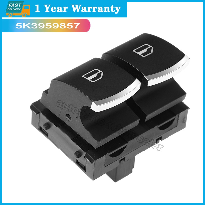 5K3959857 Driver Side Power Window Switch For Golf MK5 MK6 GTI EOS 2 Doors