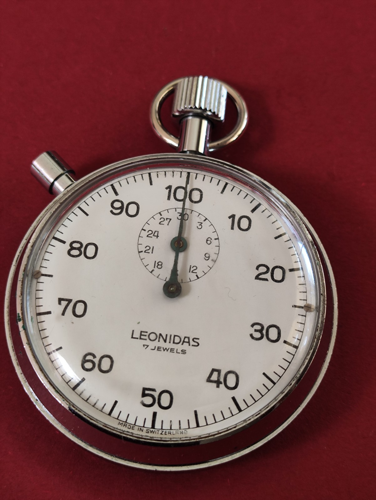 Vintage LEONIDAS  stopwatch from the 1960s in Great working condition.