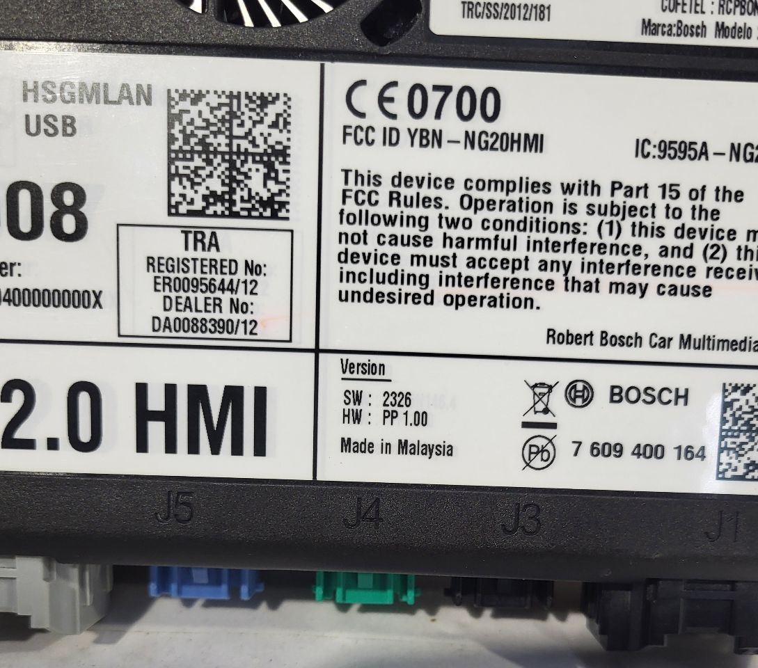 2013 2015 ELR OEM Navi Multimedia Human Machine Interface 23266008