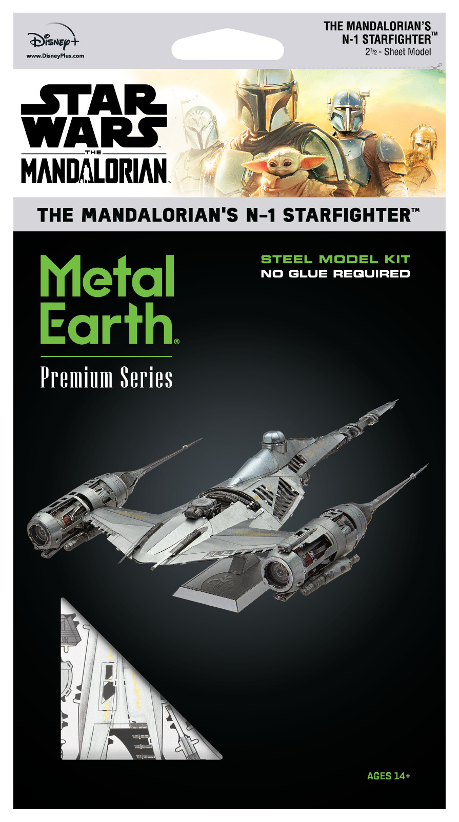 Fascinations Premium Series Star Wars N-1 STARFIGHTER 3D Metal Earth Model Kit