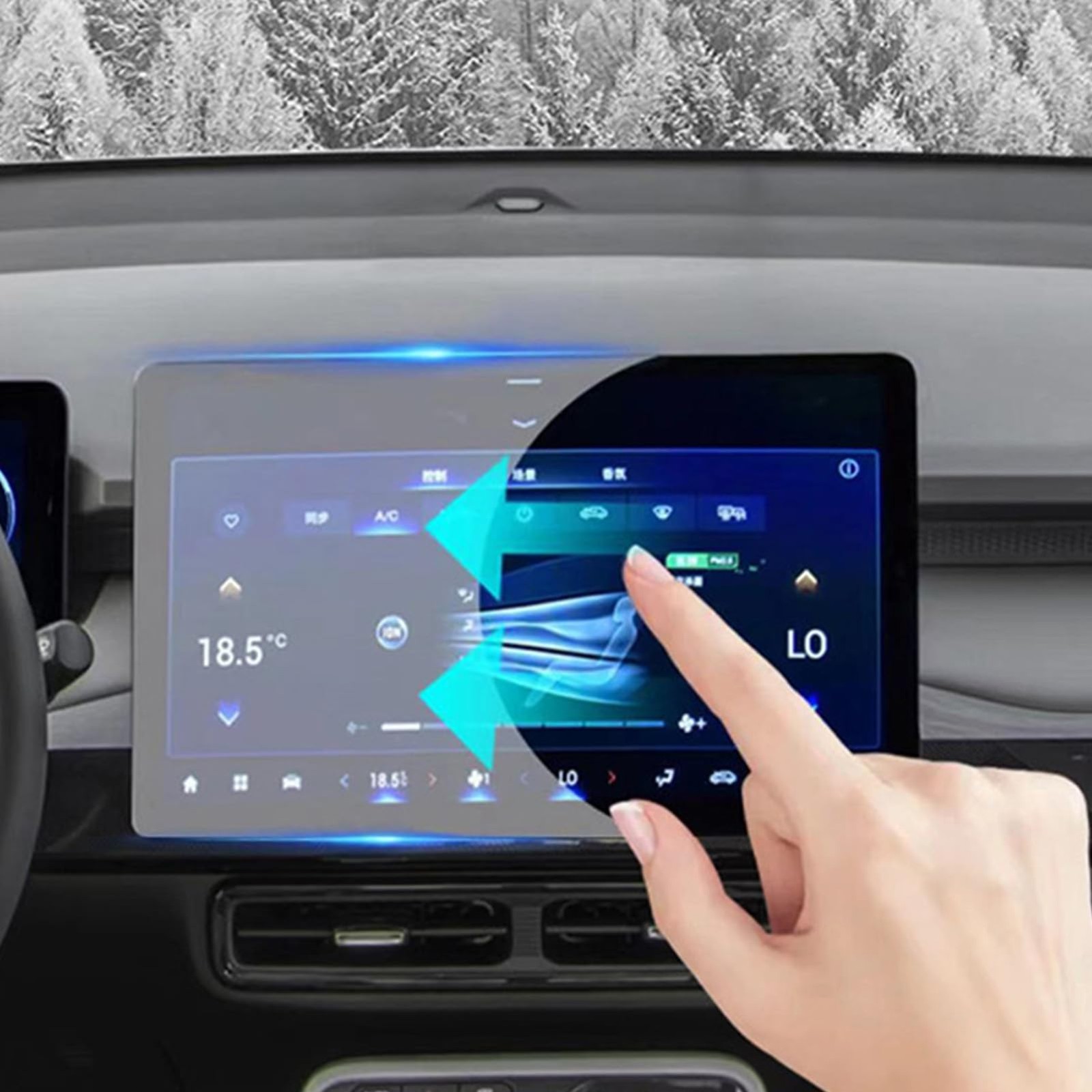 Buachois Screen Protector Foils9Inch Car Navigation Touchscreen Protector