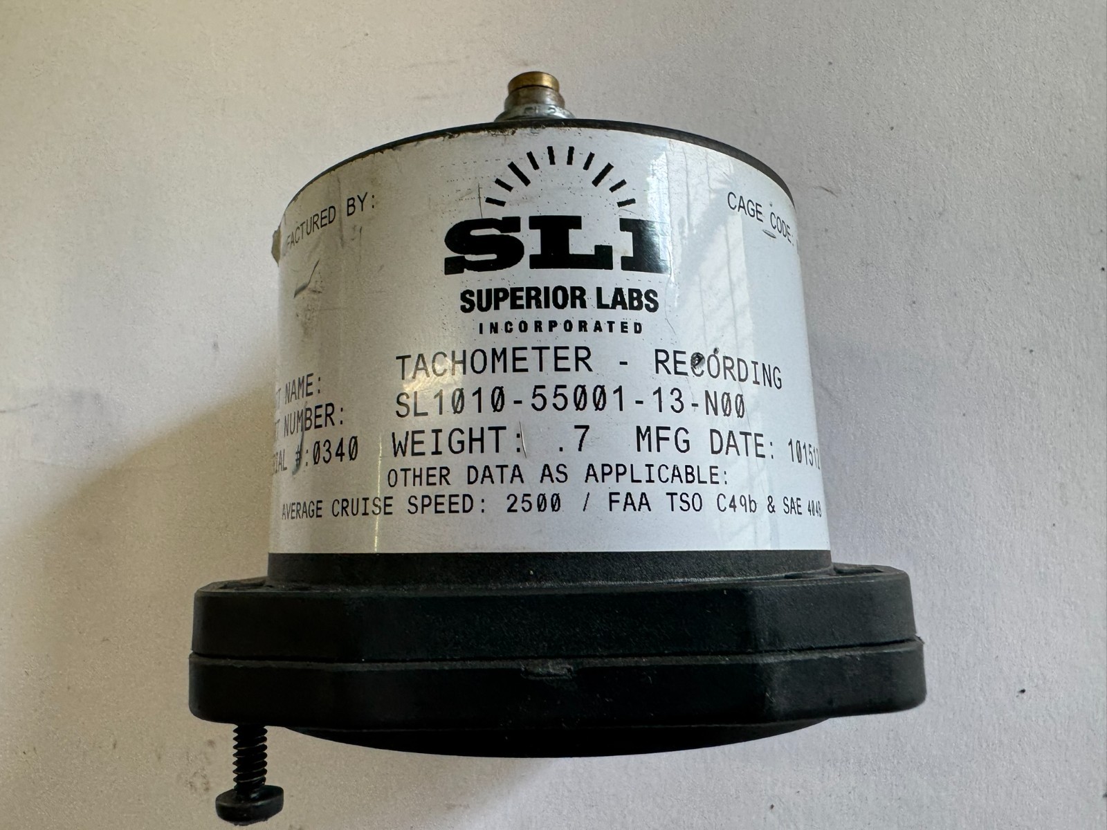 Cessna 172p Tachometer - Superior labs incorporated