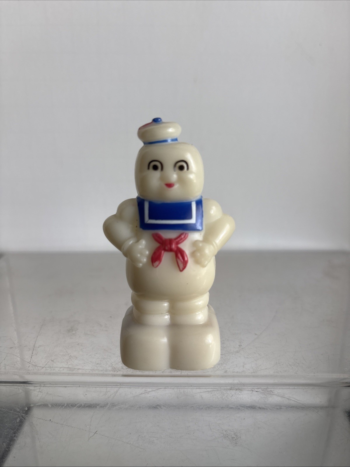 Vintage Michelin Man Pencil Sharpener 3" Tall Bit Discolored