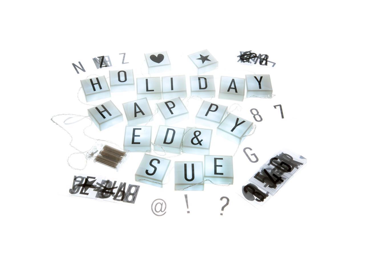 Universal Hanging Cinema String Light Boxes With 90 Characters - 20 Light Boxes