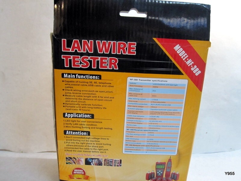 Cable Tracer NF388 Network Cable Tester Wire Tracker with 8 Far-End Jacks