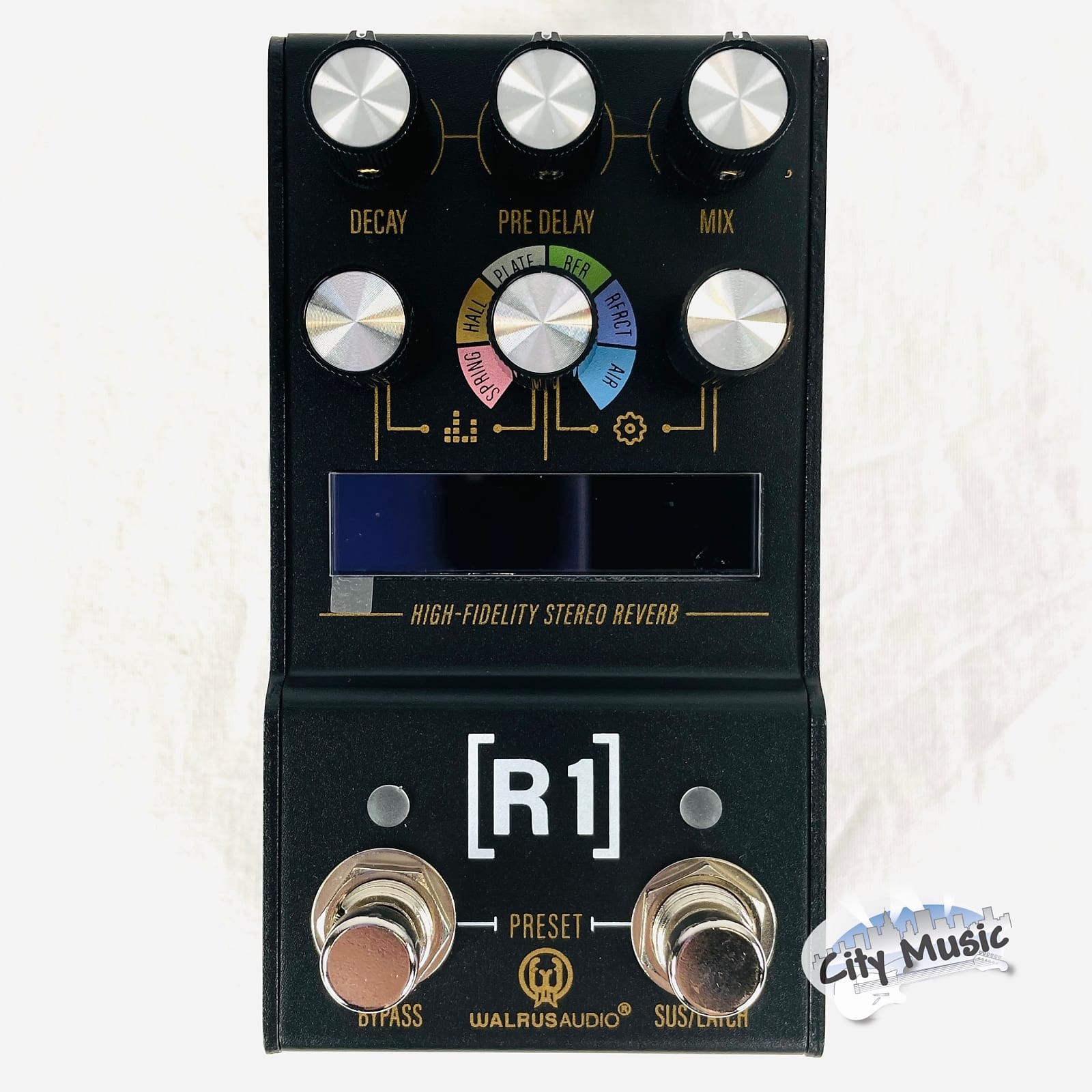 Used Walrus Audio MAKO MKII R1 High-Fidelity Reverb Guitar Effects Pedal ♫
