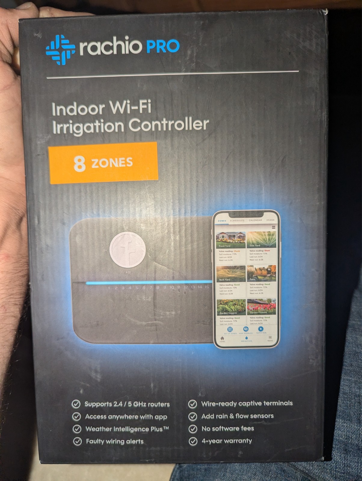Rachio R3 Pro Series Smart Controller 8 Zone Pro Series 8ZULWC-PS O2 For Parts