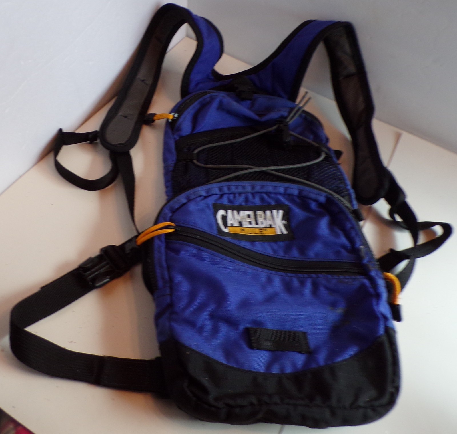 Camelbak M.U.L.E Hydration Hiking Biking Backpack Blue/Black/Yellow w/o Bladder