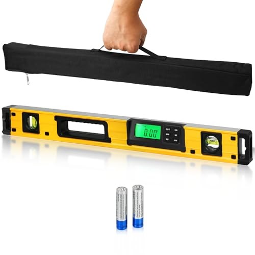 24 Inch Smart Digital Level, LCD Screen Magnetic Electronic Level Tool with