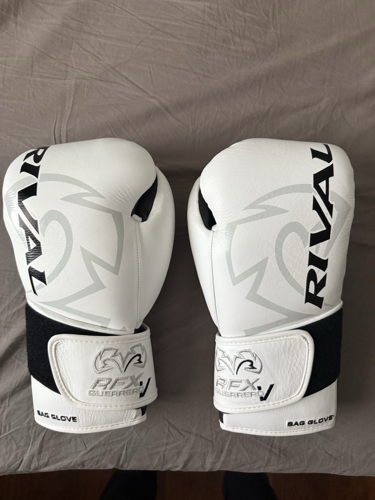 RIVAL Boxing RFX-Guerrero-V HDEF Hook and Loop Bag Gloves, Firm & Solid Feel