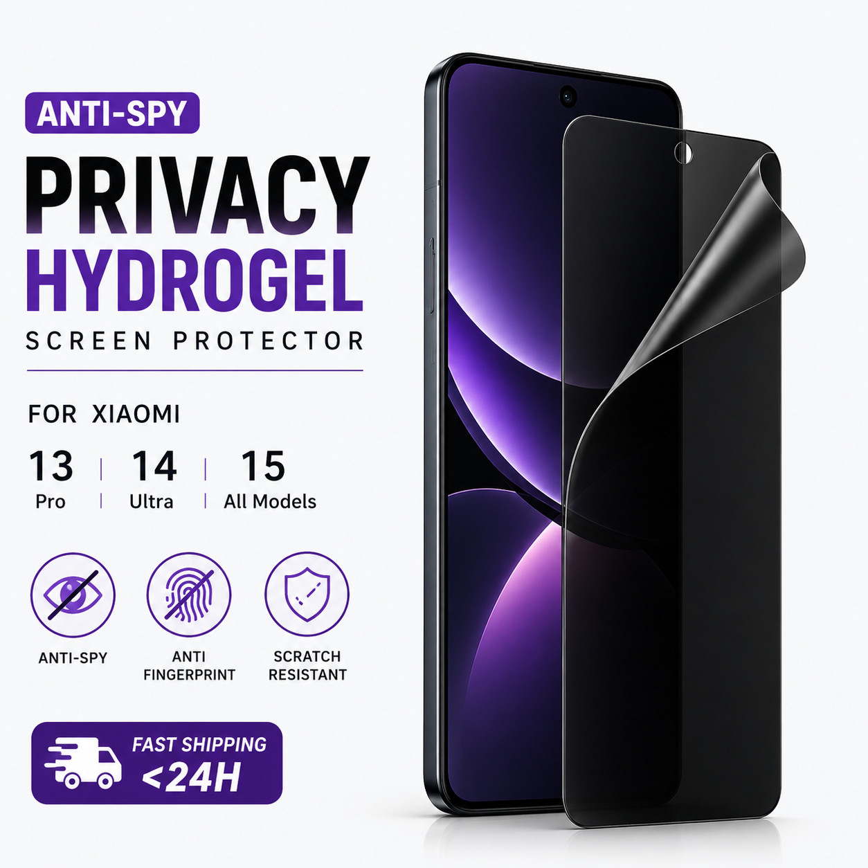 Xiaomi 13 14 15 Ultra Pro All Models Screen Protector Privacy Anti Spy Matte