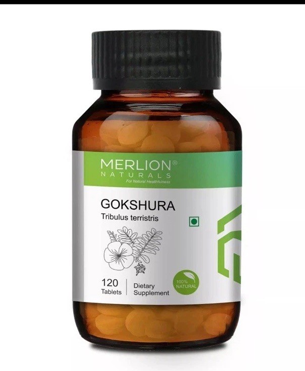 Gokshura Tablets (Tribulus terrestris), 500mg x 120 Tablets By Merlion Naturals