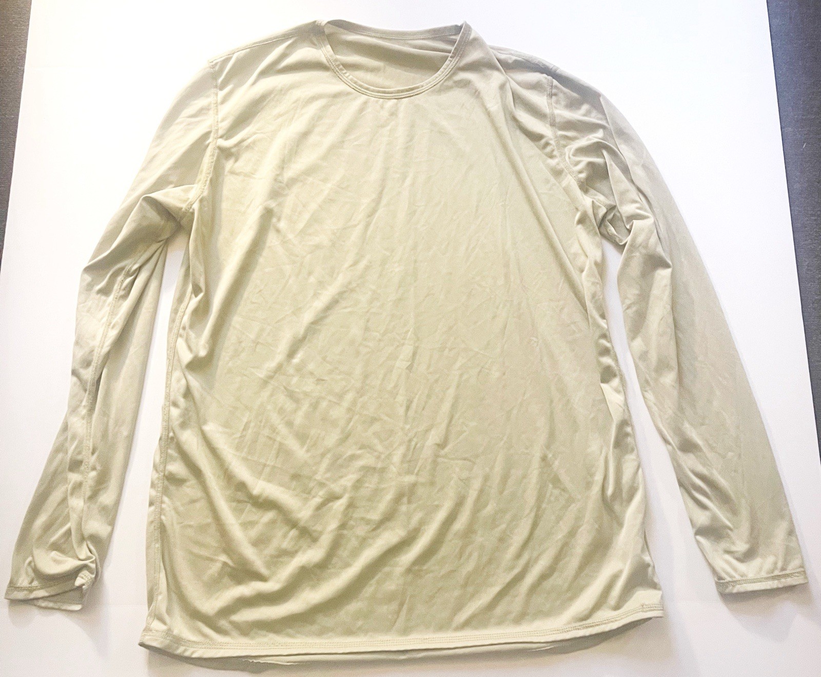 US Army Milliken Large Long Gen 3 Lightweight Undershirt Men’s Tan VG