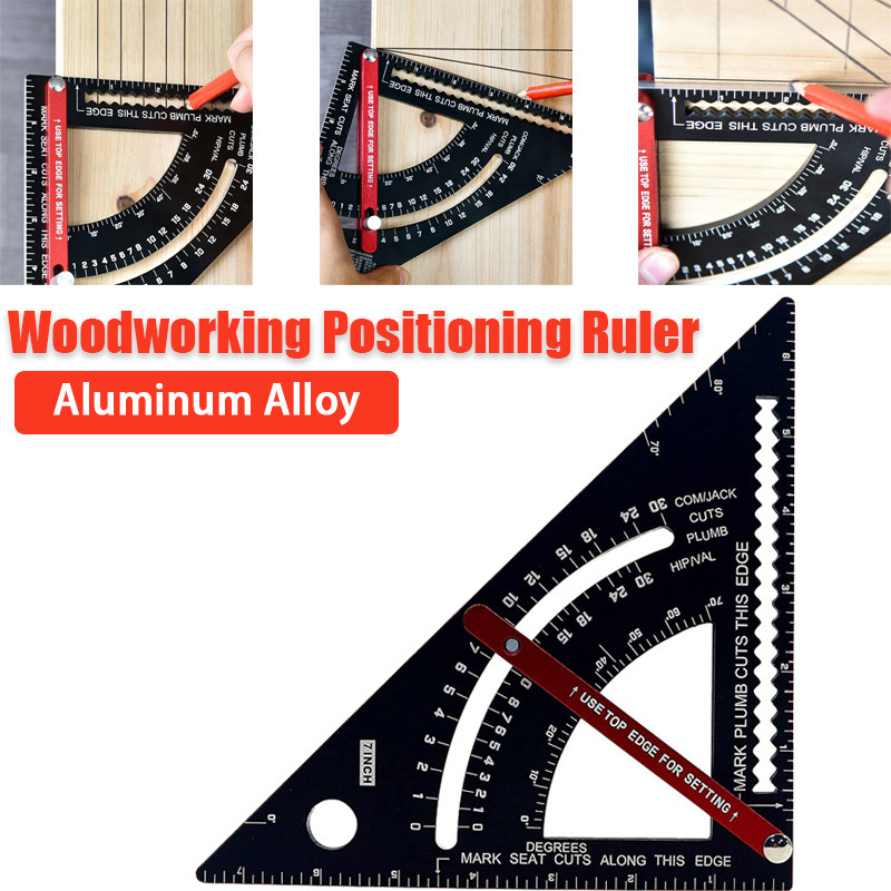 Square Measuring Triangle Ruler Angle Protractor Layout Gauges