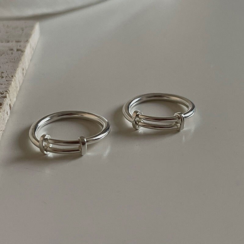 Solid 925 Sterling Silver Simple Stacking Midi Ring Band Classic
