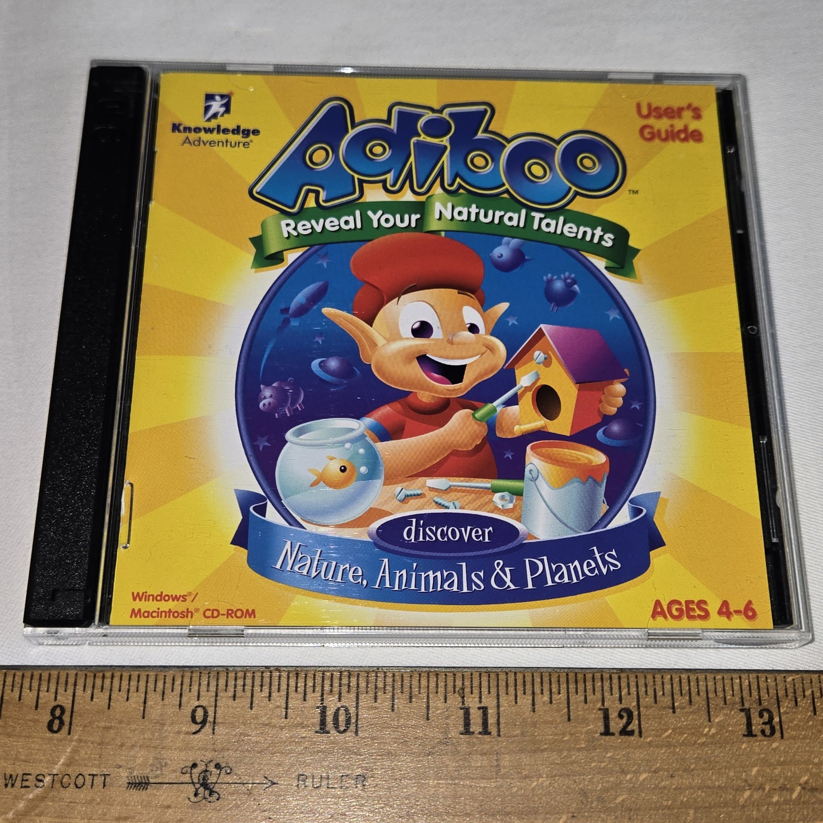 Adiboo Discover Nature Animals & Planets CD-ROM Windows MAC gazillions of things