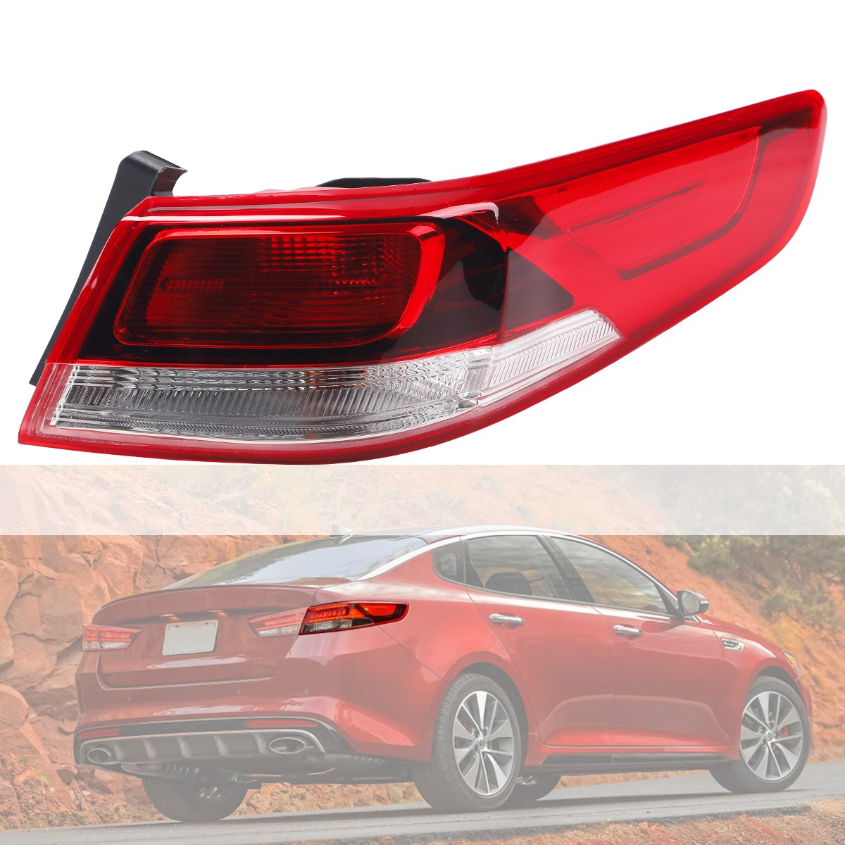 For 2016-2020 Kia Optima Outer Tail Light Rear Brake Light Lamp Right Passenger