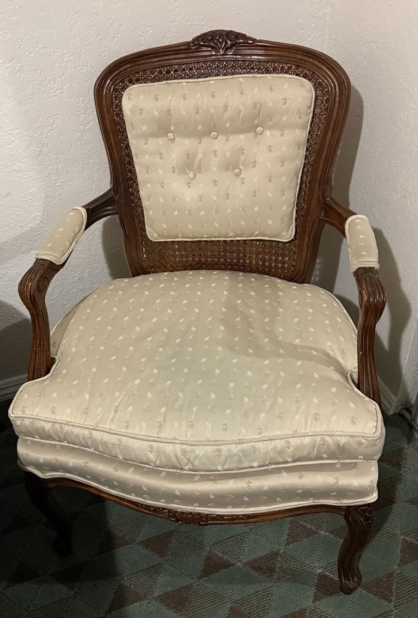 Antique Fratelli Boffi French Louis XV Style Arm Chair