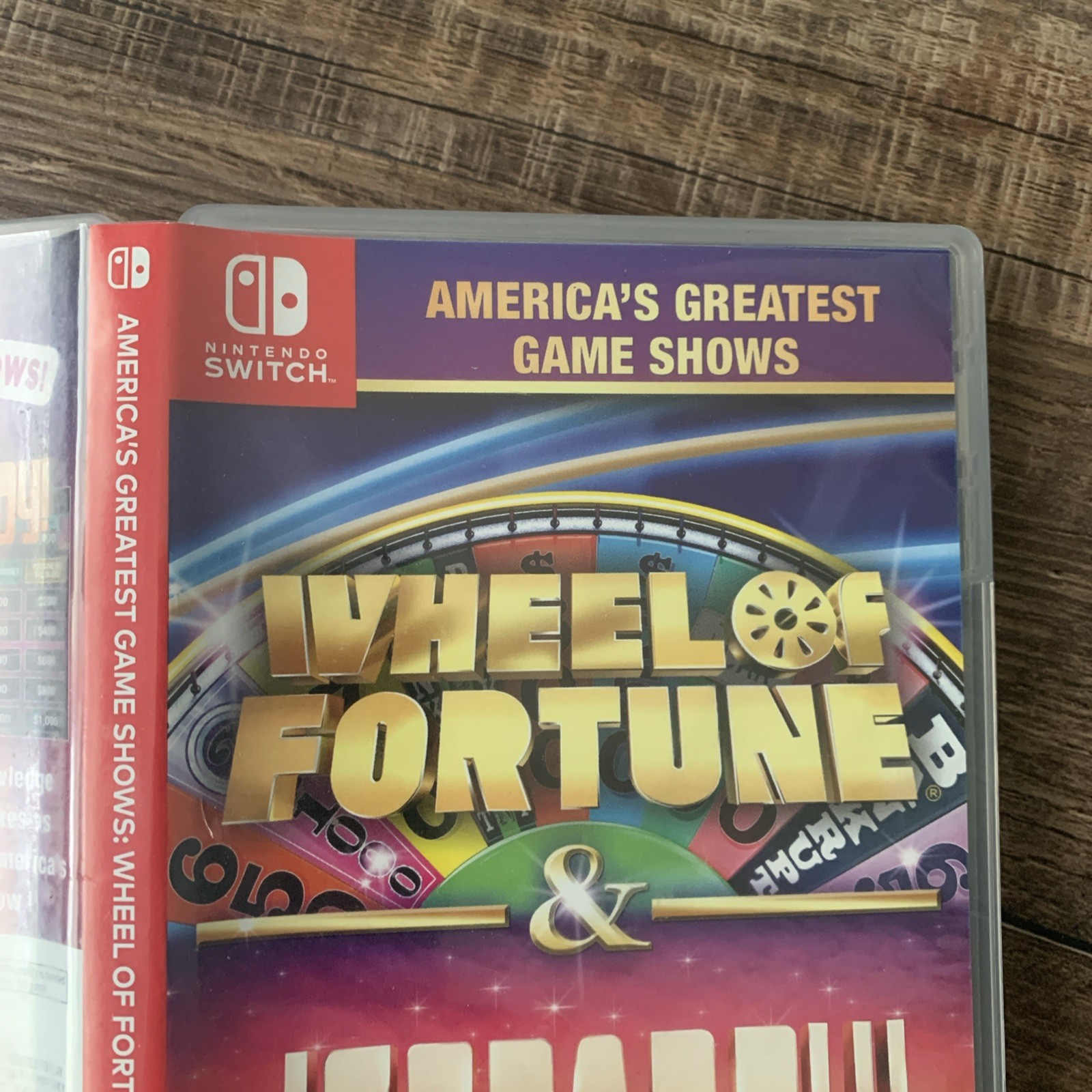 Empty Replacement Case ONLY! Wheel Of Fortune & Jeopardy Nintendo Switch
