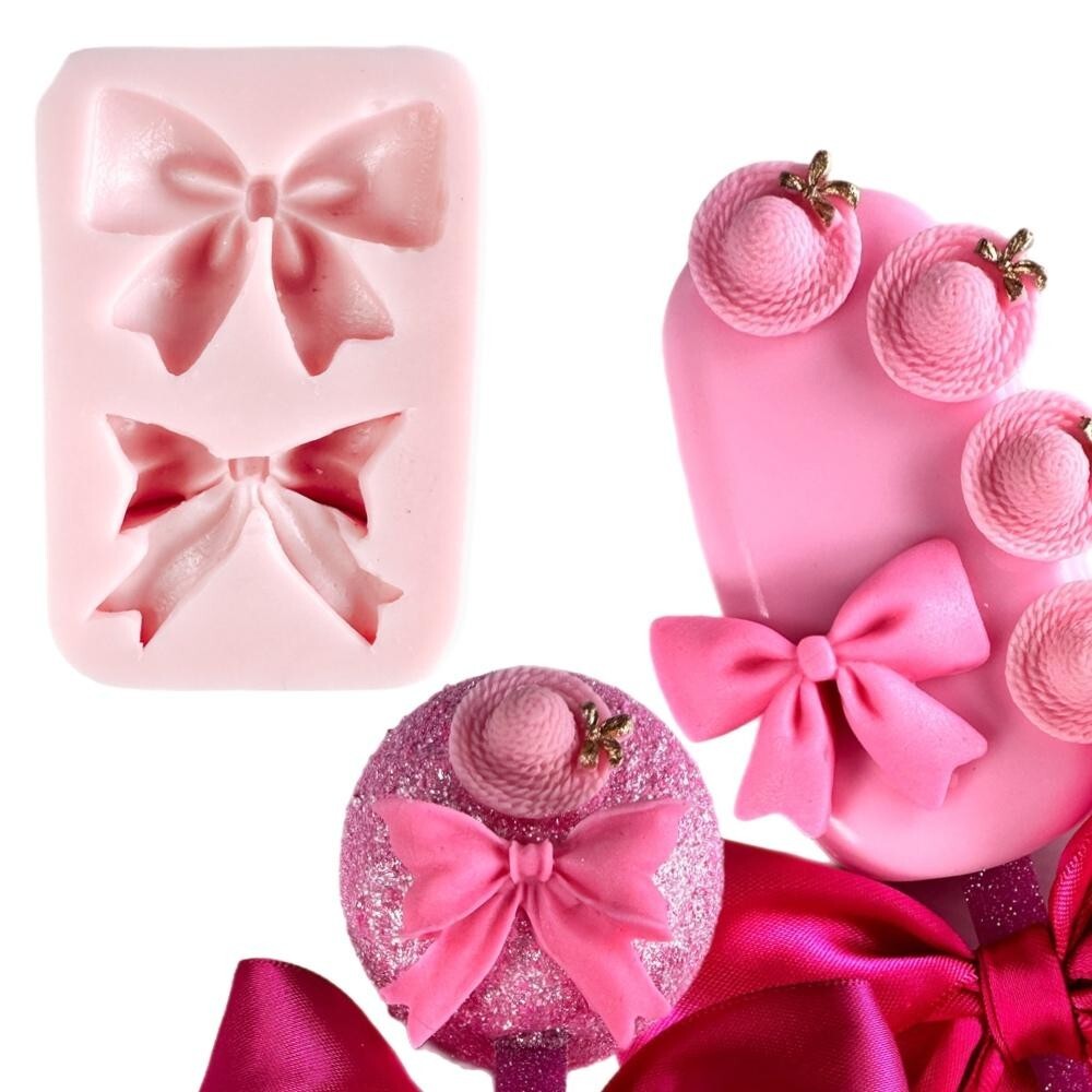 Two Ribbons silicone mold fondant cake decorating APPROVED FOR FOOD
