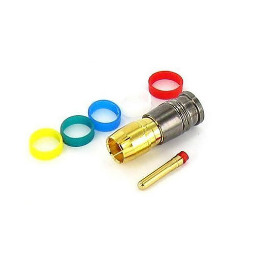 Compression RCA Gold Coax  Connectors RG59  Pack of 10