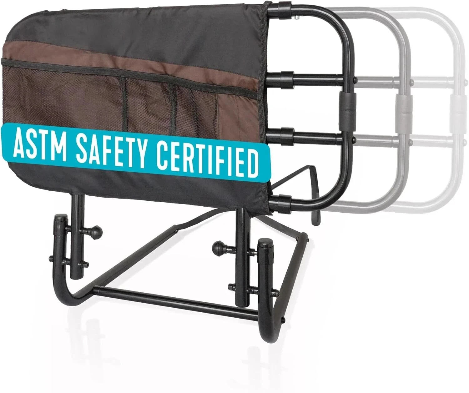 Stander EZ Adjust Bed Rail Adjustable Safety Fall Support Assist Mobility