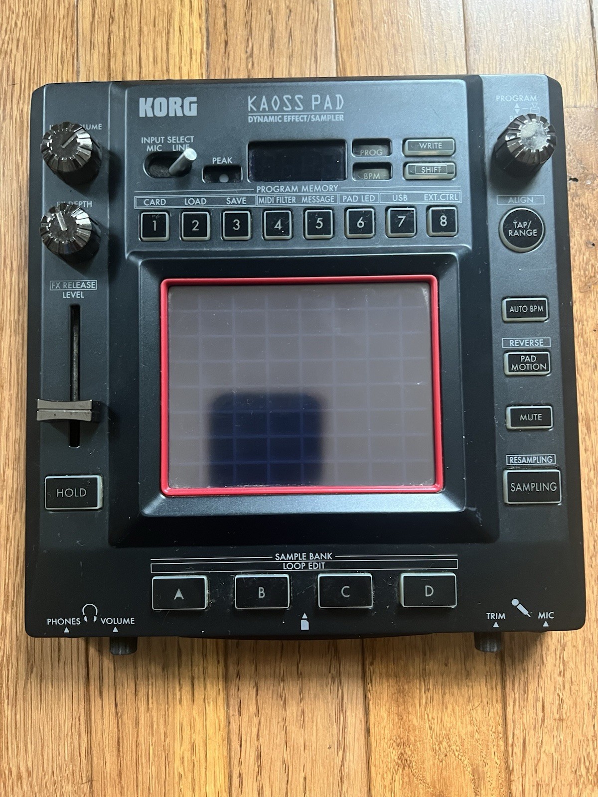 Korg KP3 Kaoss Pad Dynamic Effect Sampler Sequencer (pad Issue)