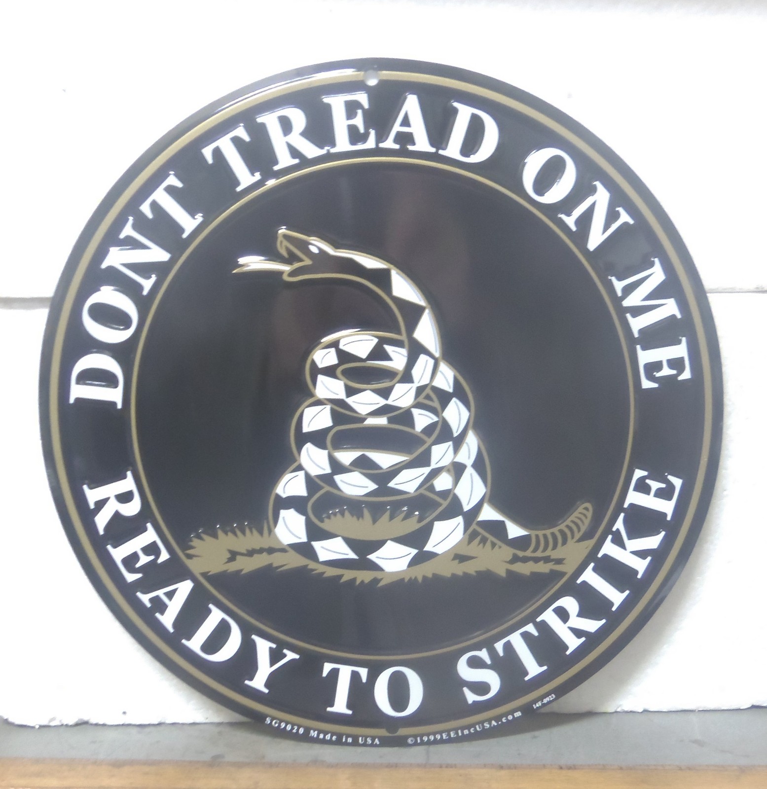 Large Don’t Tread on Me – Ready to Strike Aluminum Sign