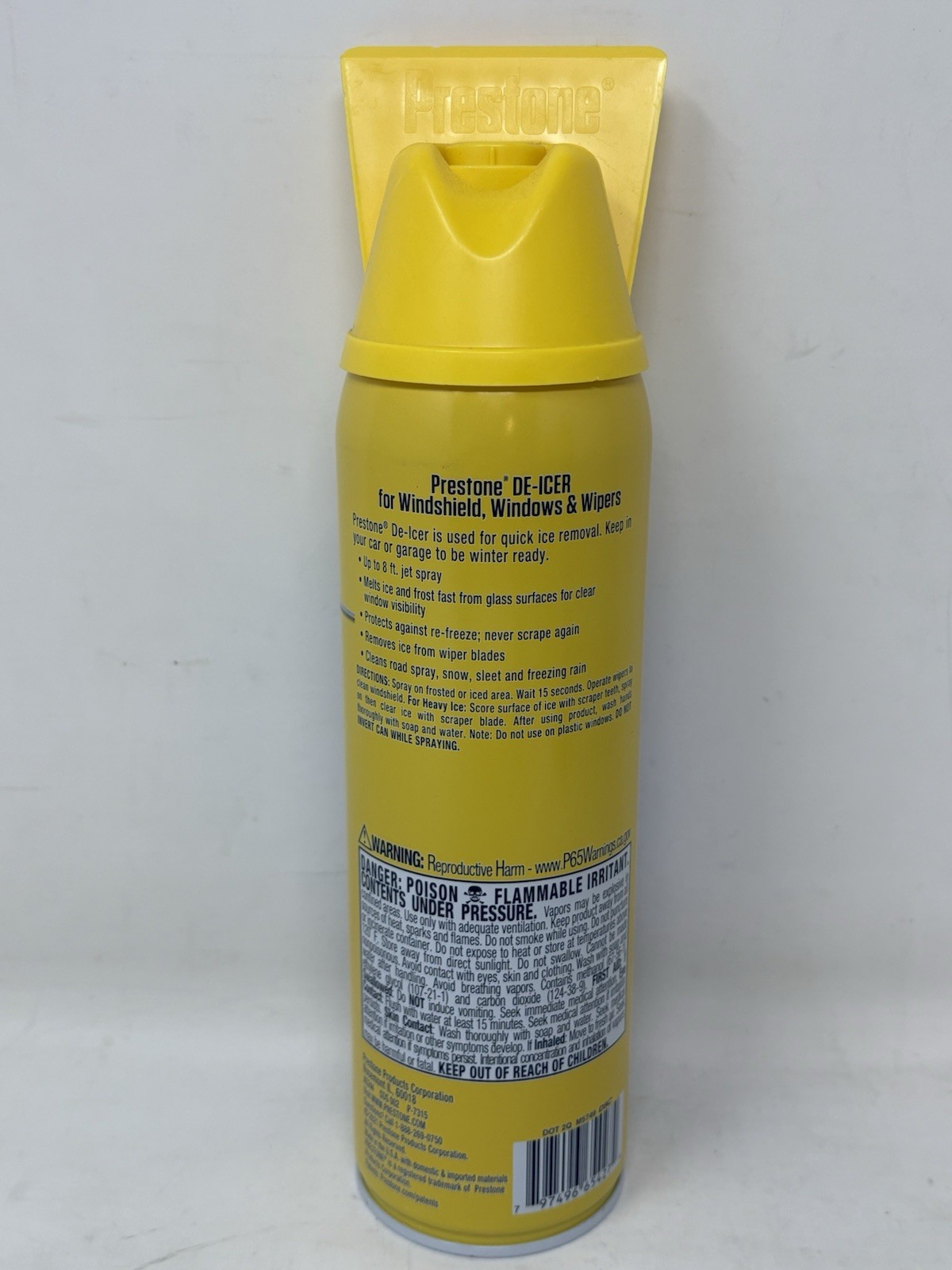 Prestone De-Icer Ice Fighter Spray Windshield Windows Wipers 6 Cans for Winter