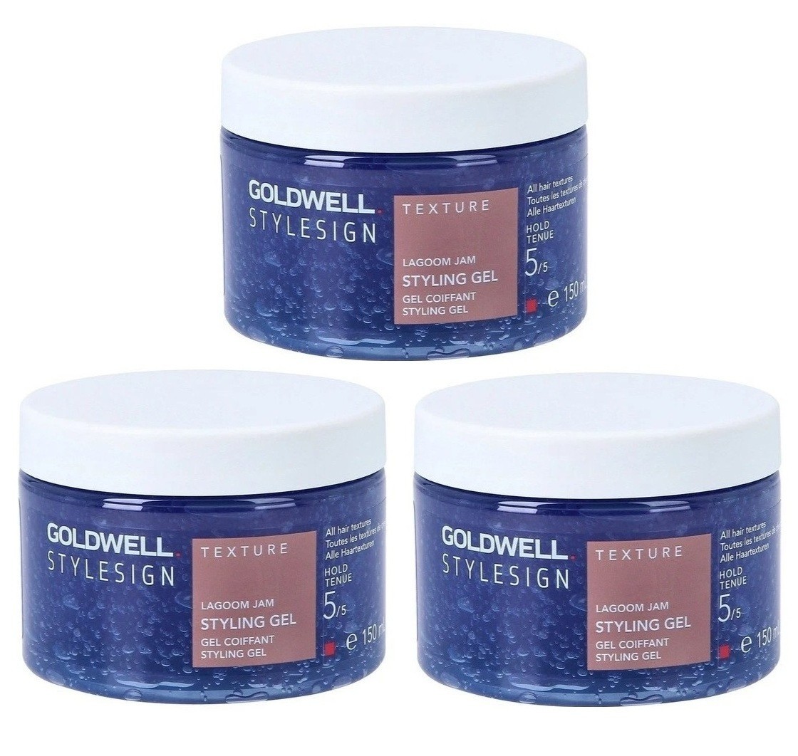 3 PACK Goldwell StyleSign Lagoom Jam Styling Gel 5oz  / 150ml