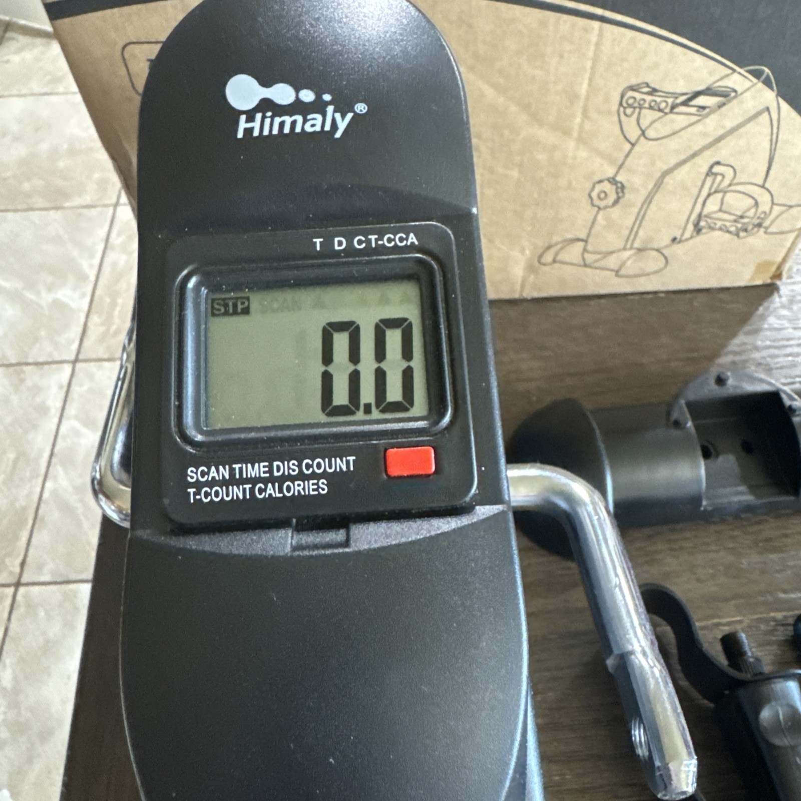 Himaly Mini Exercise Bike Compact Under Desk Pedal Exerciser NEW OPEN BOX