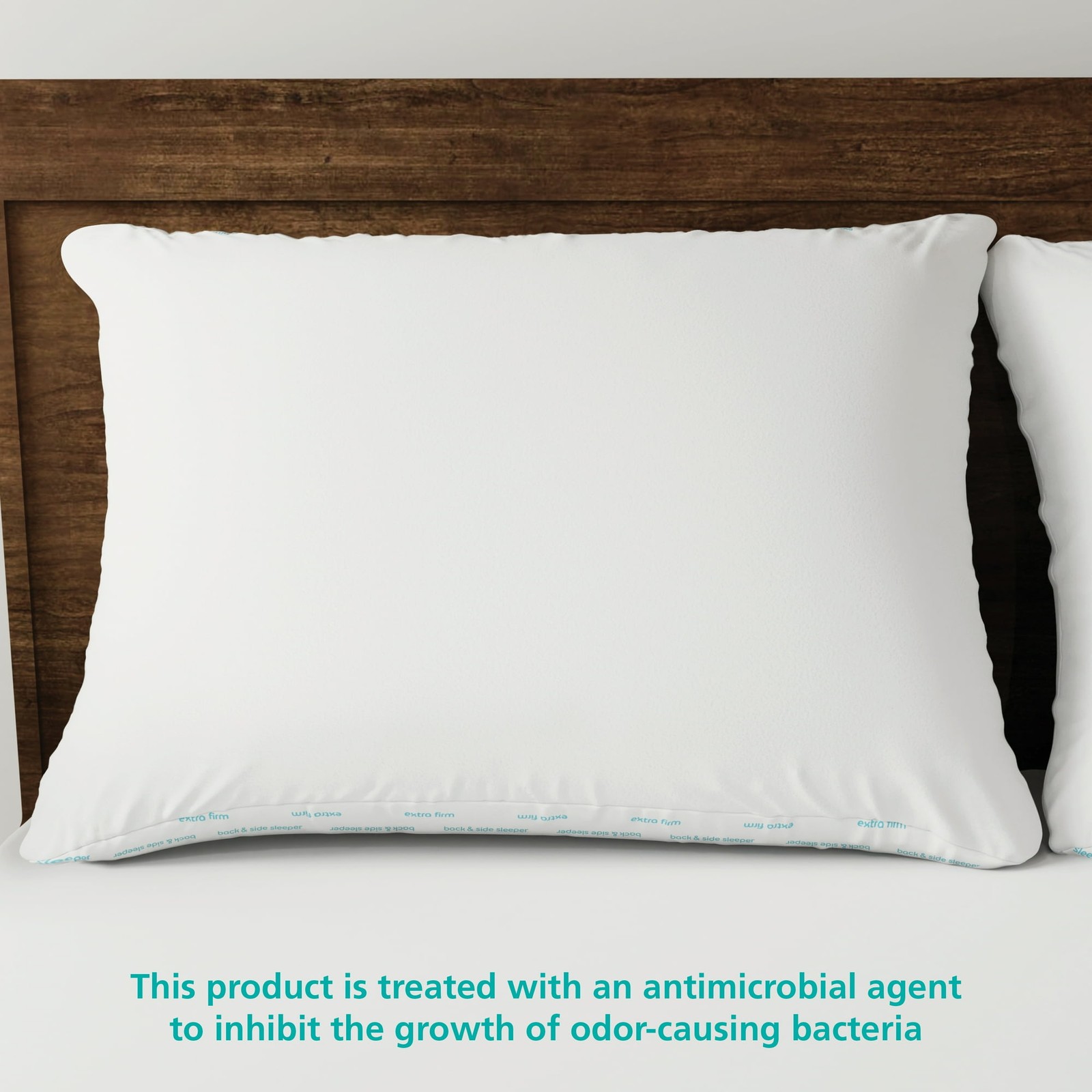 Mainstays Back & Side Sleeper Bed Pillow, Standard/Queen - Extra Firm Support