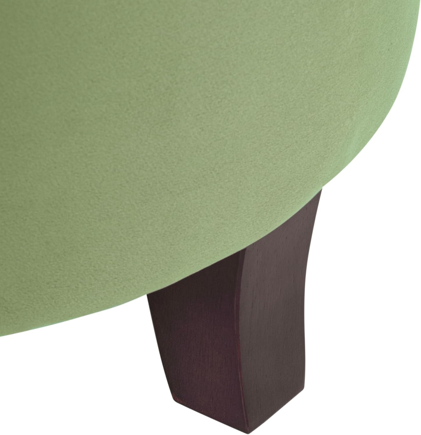 Home Decor | Upholstered round Velvet Tufted Foot Rest Ottoman | Ottoman with St