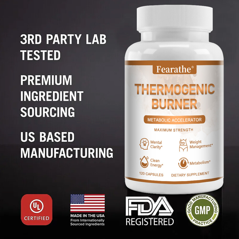 Thermogenic Burner Weight Loss Metabolism, Appetite Suppressant, Energy-120 caps