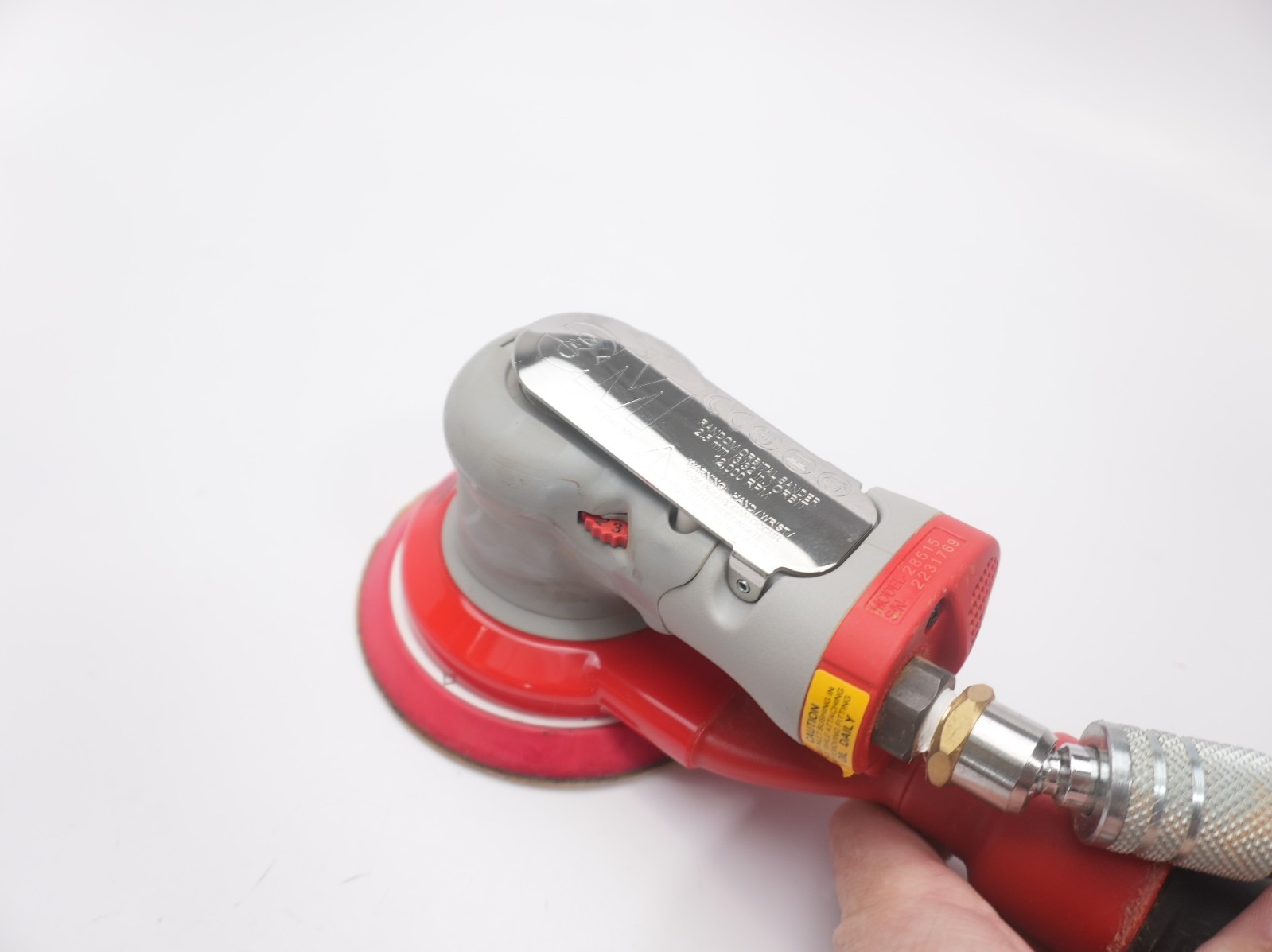 3M 28515 Elite 5" Pneumatic Random Orbital Sander Self-Generated Vacuum