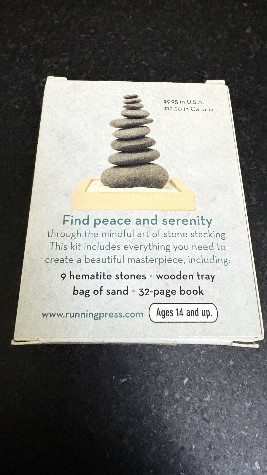 Running Press Stone Stacking Mindfulness Kit, Build Your Way, Ages 14+