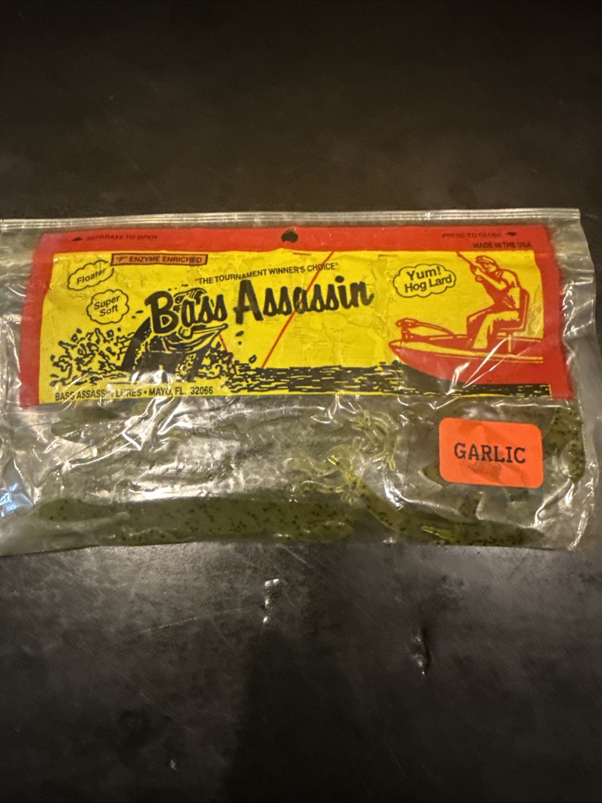 Bass Assassin - 7" Lizard 10 Per Pack Watermelon Seed
