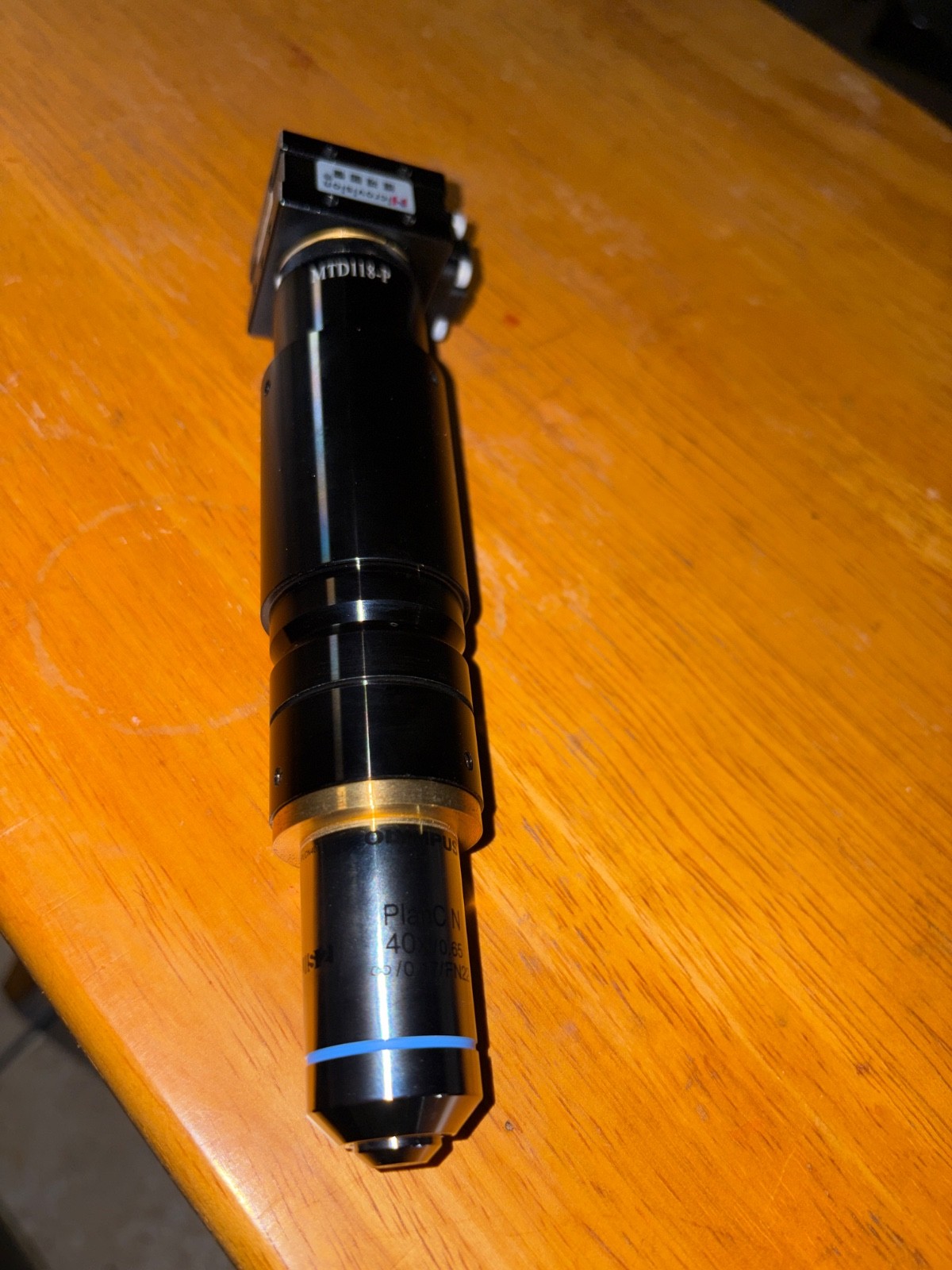 Video microscope MicroVision MV-VD040SC with Olympus PlanC N 40X/0.65 Objective