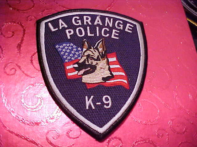 LA GRANGE ILLINOIS K-9 POLICE PATCH SHOULDER SIZE UNUSED