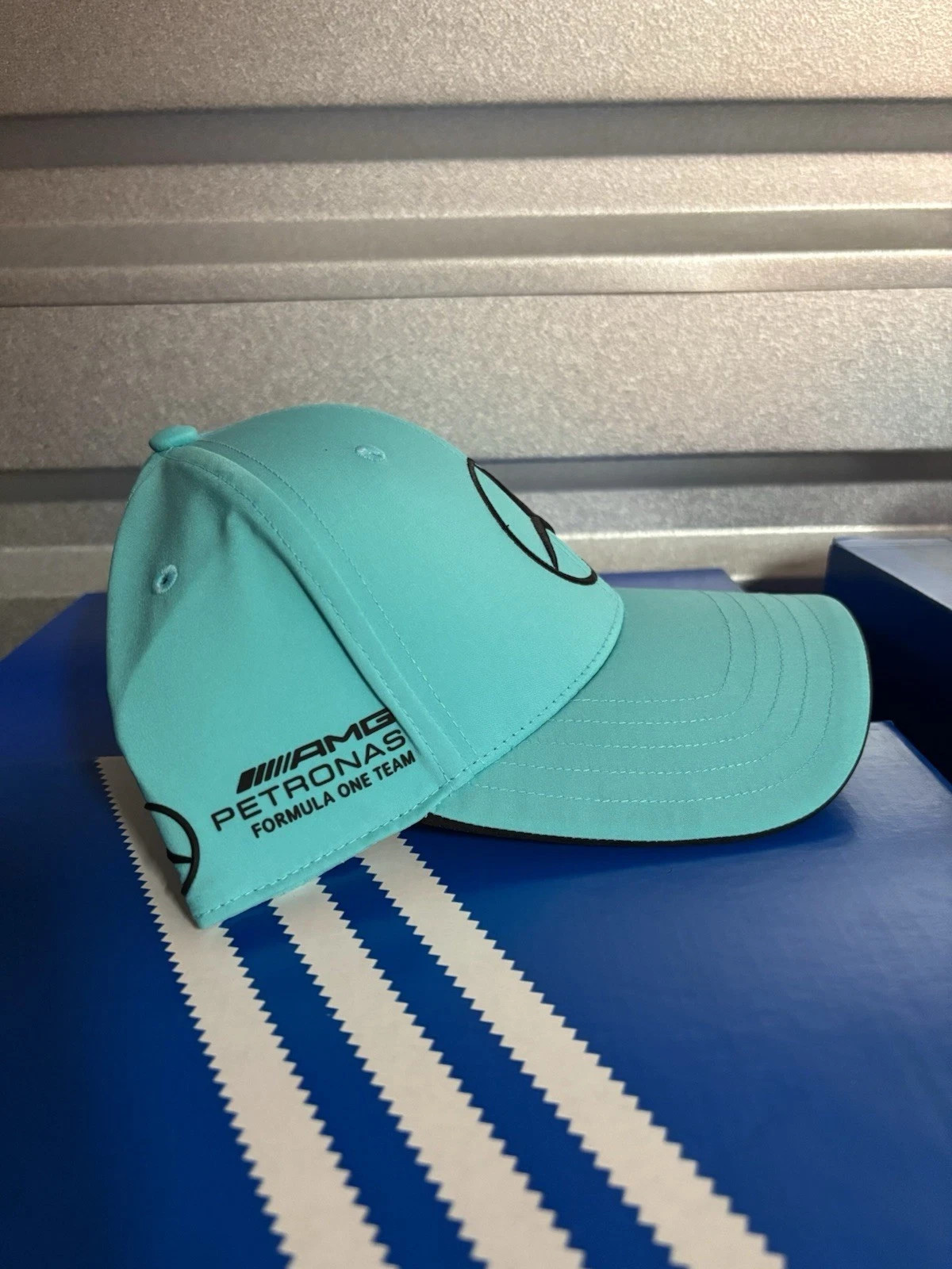 Adidas Mercedes AMG Petronas F1 Team Driver Cap Adjustable Motorsport Hat Teal