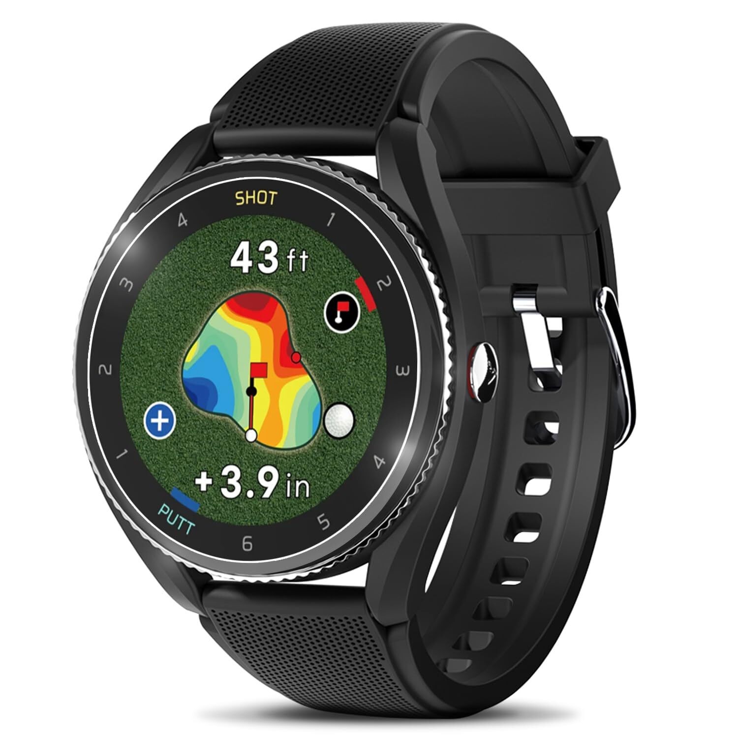 Voice Caddie T9 Premium GPS Golf Watch - Global Map Green Undulation Swing Analy