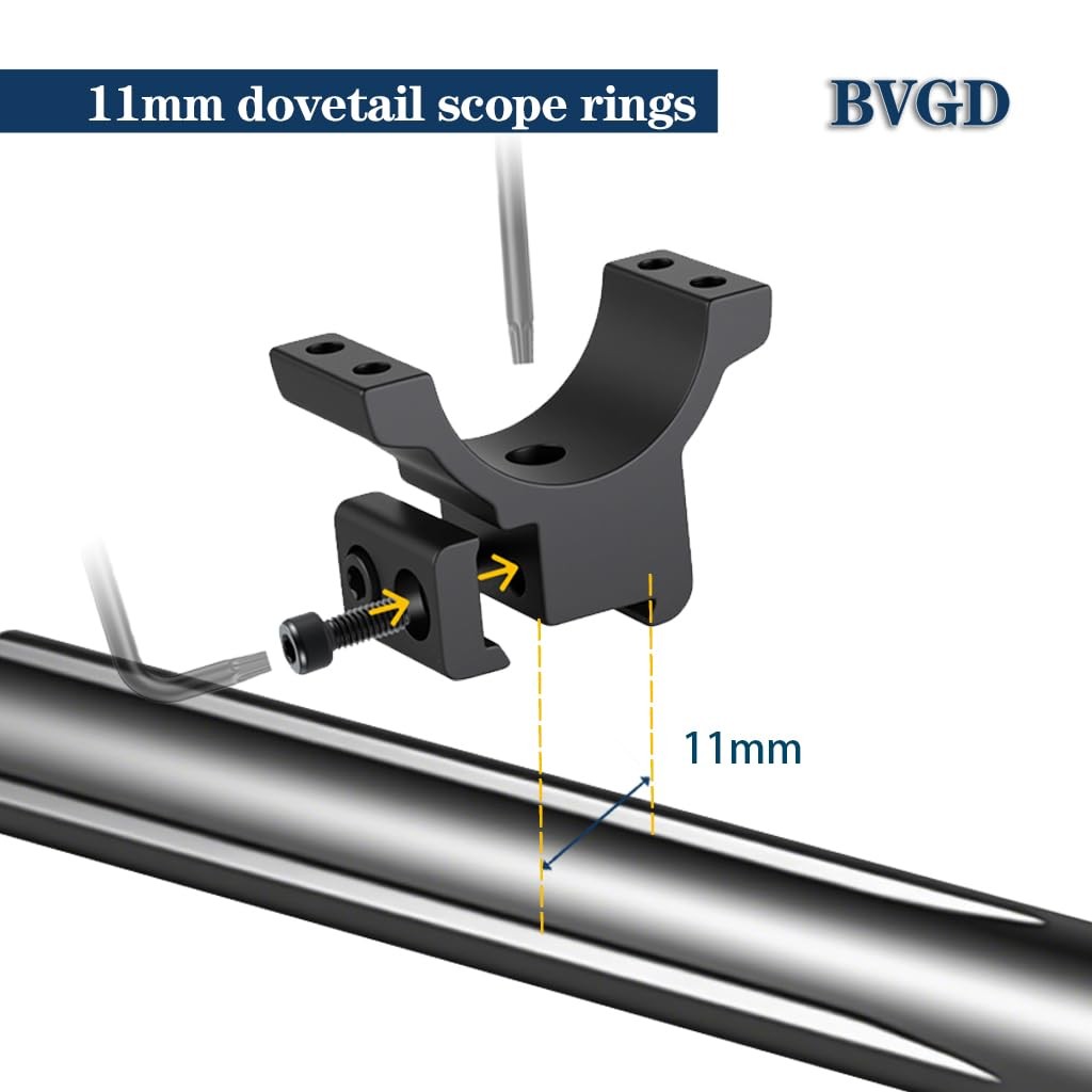 Bvgd 30Mm Dovetail Scope Rings High Profile Medium Profile And Profile 30Mm