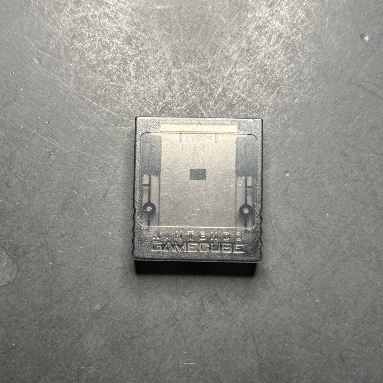 Official Nintendo GameCube Memory Card Clear Black 59 Blocks OEM DOL-008 CLEAN