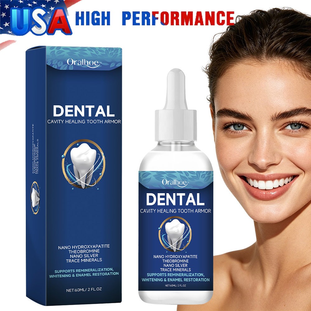 Dental Cavity Healing Tooth Armor Liquid,60ml Hydroxyapatite Tooth Repair Serum