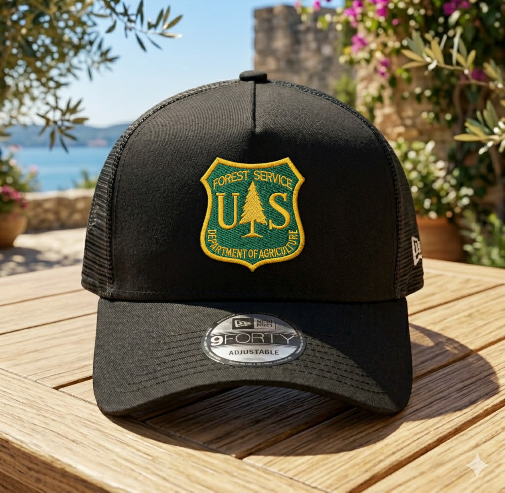 US Forest Service USFS Embroidered Trucker Hat Mesh Adjustable Cap