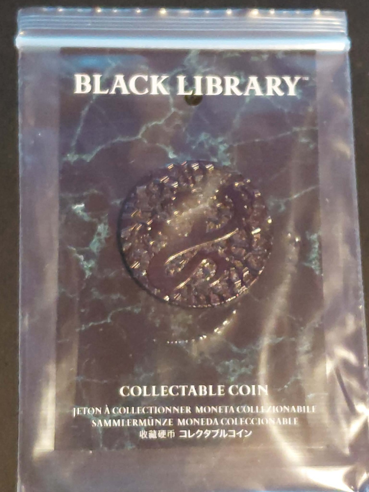 Black Library Alpha Legion Collectable Coin Warhammer 40K Games Workshop MPB269