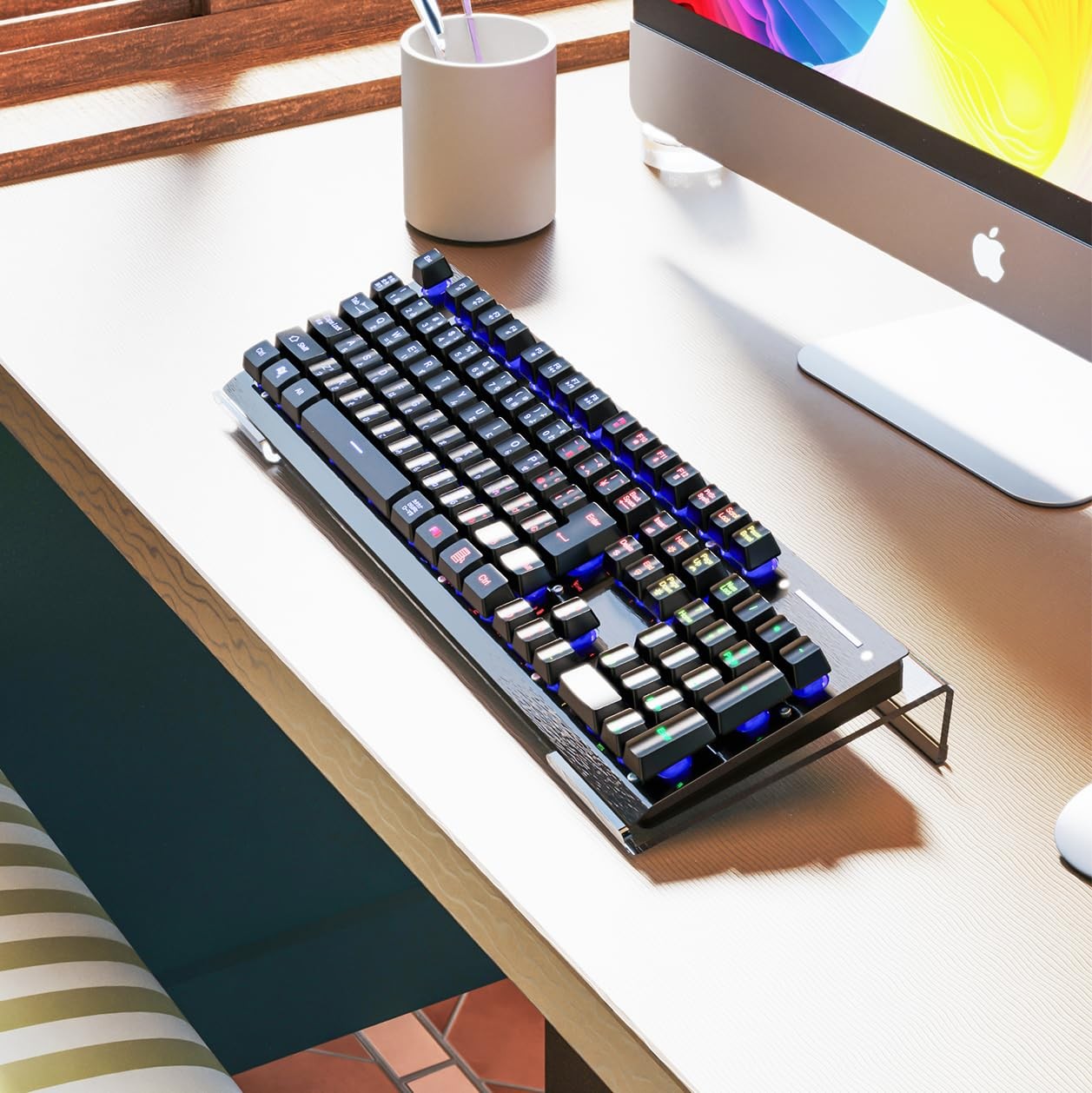 Computer Keyboard Stand PC Keyboard Stand Acrylic Tilted Keyboard Stand for E...