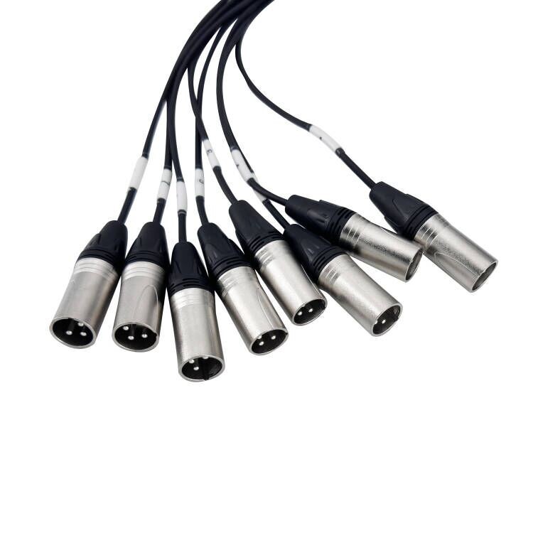 PRORECK 8-Channel Circuit Board Splitter Snake Cables XLR TRS Combo 3ft x 10ft